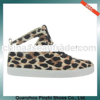 Hot Sell Mid Top Leopard Printed Man Shoes 2013