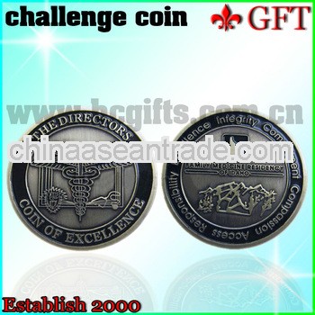 Hot sale on 2013!! antique silver craft coin GFT-L683