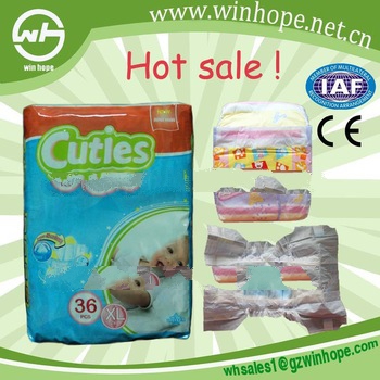 Hot selling Colorful clothlike film adult diapers disposable