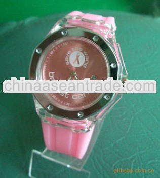 Hot sports silicone quartz watch