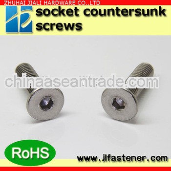 ISO 10642 stainless steel flat head slotted screw