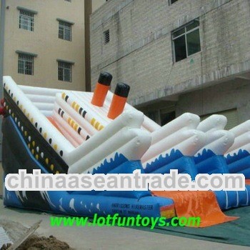 Inflatable Bouncer Game - Titanic Water Slide.