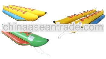 Inflatable water banana boat/ single tube pvc boat