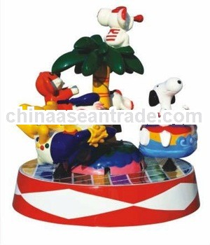 Interesting 3 seats electric toy merry-go-round with CE approved