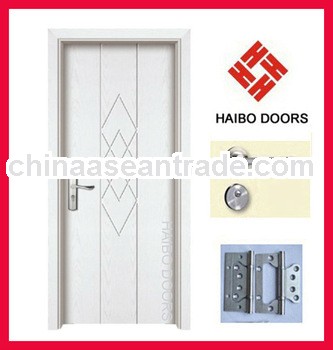Interior MDF Wooden flush PVC doors for rooms (HB-8233)