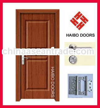 Interior MDF Wooden flush PVC french doors design for rooms, houses, school (HB-8224)