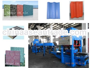 KB125E Automatic cement roof tile and floor brick machine
