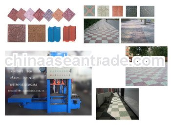 KB-125E/400 fashion concrete tile floor tile making machine