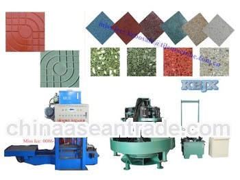 KB-125E/600 hydraulic press terrazzo tile making equipment