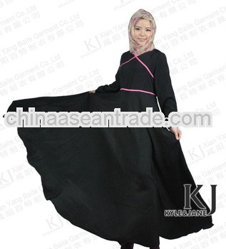 KJ-AM46 rayon black new designs promotional women abaya