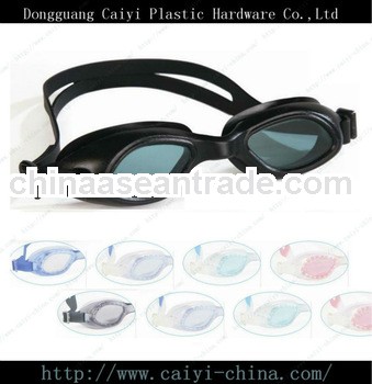 Kayenne Smoke Lens Black/Silver Frame Swim Goggles