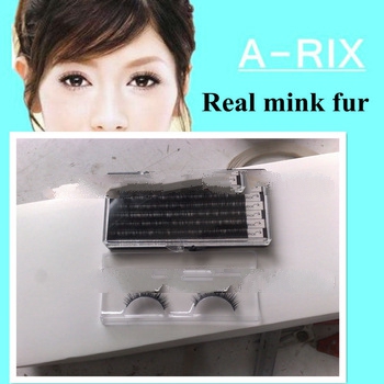 Korea quality real mink fur strip eyelash