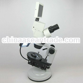 LCD screen USB digital stereo zoom gem stereo microscope