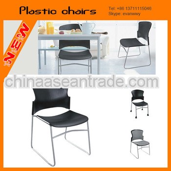LC-199 High quality plastic office chair, stack chair on sale