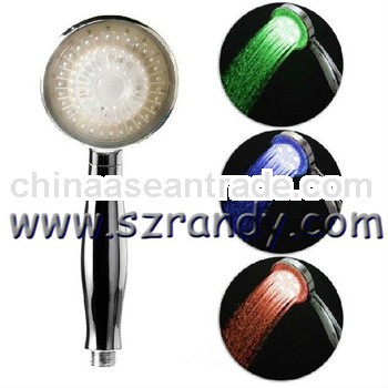 LD8008-A5 LED Color Changing Water Temperature Sensor Hand Shower