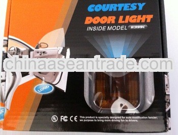 LED car logo projector laser door light,Cree chip no drill car shadow ghost light