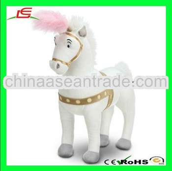 LE h1752 cinderella coach birthday gift white plush horse