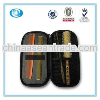 LT-MR1157 hot sale black hand tooled leather hair tool case