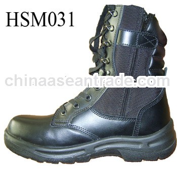 LX,slip resistant Europe hot sale waterproof combat boots with zipper