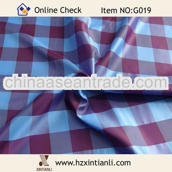 Large Check Fabric Polyester Textile Factory