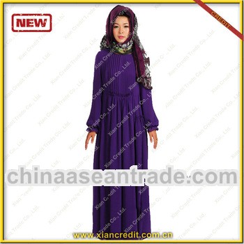 Latest muslimah jubah abaya with various color KDT-220
