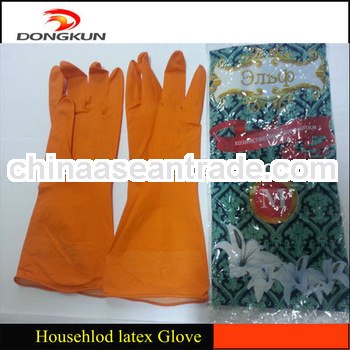 Latex Household Flock Lined Gloves/Household Glove/Latex Flock Lining gloves