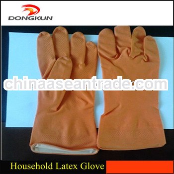 Latex Household Flock Lined Gloves/Household dishwashing Glove/Latex Flock Lining gloves
