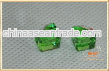 Light Green Cube Crystal Diamonds Accessories For Wedding Gifts