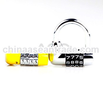 Locks of gymnasium,mini 4 digital resettable combination lock for gym--T057