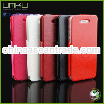Luxury real skin case cover for iphone 5,flip leather case for iphone 5