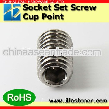 M12*16 A2-70 full thread socket headless screws with cup point