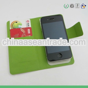 Made in China universal wallet leather case for iphone 5 5s 5c for samsung galaxy grand case