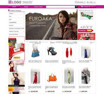 Merchandise website design, perfume website design