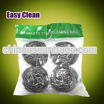 Metal scourer/ Cleaning ball stainless steel 4pcs/bag
