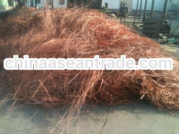 Millberry copper wire scrap 99.99% with lowest price