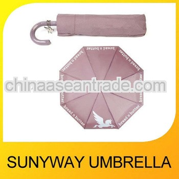 Mini Folding Umbrella With Crook Handle