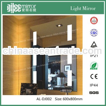 Mirror with lights portable aluminium profile glass mirror