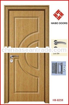 Modern design Interior PVC MDF doors for hotel (HB-8259)