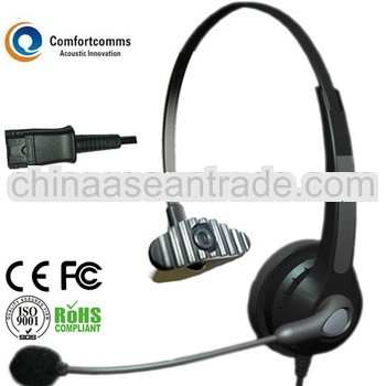 Monaural call center noise cancelling helmet headset HSM-900NPQD