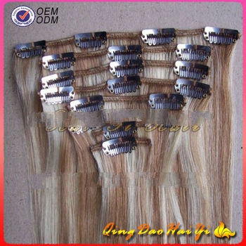 Most Popular New Arrvial Clip In Remy Hair Extensions 190G