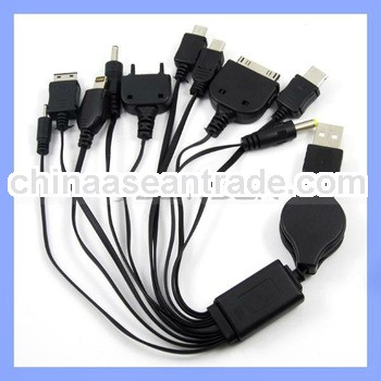 Multifunction 10 in 1 Charging Cable for iPhone 5 iPhone 4 4S iPod USB Multi Charger Cable