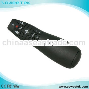 Multimedia presenter air fly mouse remote control with red laser pointer