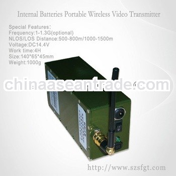 NLOS 500-800m Professional Analog audio/video transmitter with av sender