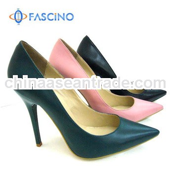 New High Heels Leather Woman Shoe