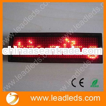 New Red LED message sign display Badge moving scrolling