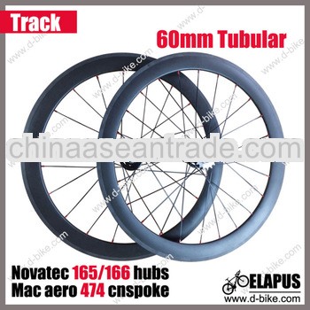 New brand carbon tubular track wheels 60mm
