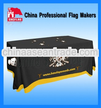 New custom decoration material of fancy table skirt
