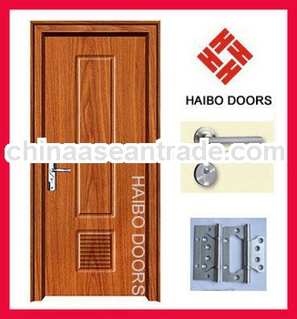 New design Interior wooden MDF PVC door, can be bedroom door, bathroom door (HB-088)