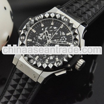 New design black multifunction luxury funky watches