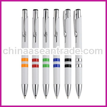 New plastic ball pen with mid rings